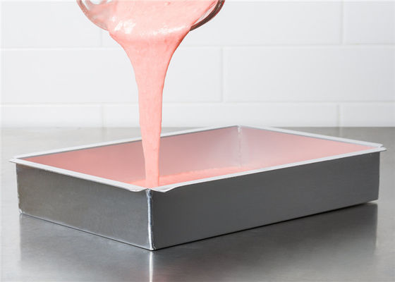 RK Bakeware中国の長方形のカスタマイズされる移動可能な最下の焦げ付き防止アルミニウム ケーキ型