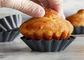 RK Bakeware China Foodservice NSF Telfon ノンスティック アルミニウム ケーキ型 ミニ フルート ブリオッシュ ケーキパン型