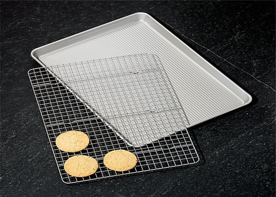 RK Bakeware China フルサイズ 18X26インチ 商用アルミニウム クッキーシート ベーキングトレイ