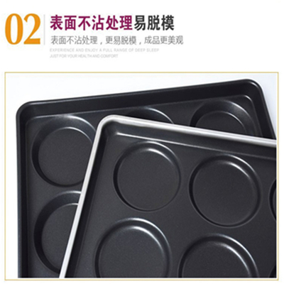 RK Bakeware China Foodservice 4インチ ノンスティック ハンバーガー パン パン トレイ