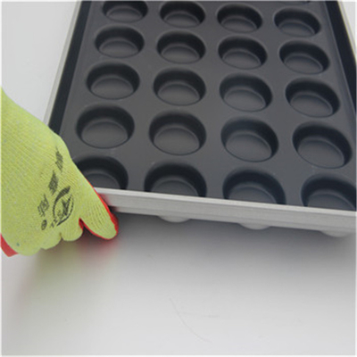 RK Bakeware China Foodservice 2.5 インチ テフロン加工のミニ ハンバーガー バン トレイ