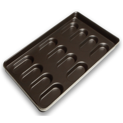 RK Bakeware China Foodservice NSF 4.5インチ 5インチ ノンスティック バーガーバンとホットドッグバン パントレイ