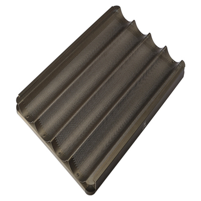 RK Bakeware China Foodservice NSF 5 Loaf Glazed Inox バゲット ベーキングトレイ フランスパンパン