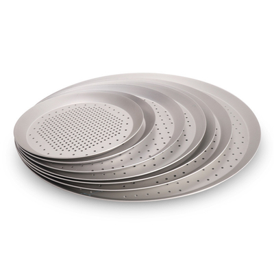 Rk Bakeware China-Hard Anode Perforated Thin Crust Pizza Pan for Pizza Hut