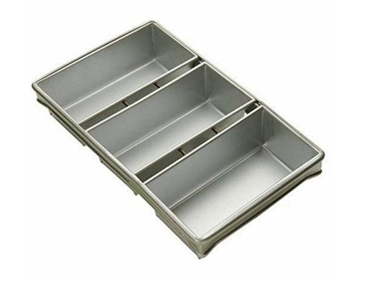 RK Bakeware China Foodservice NSF 904245 カスタム インダストリアル ベーカリー 3 ストラップ ブレッド パン ブレッド ティン