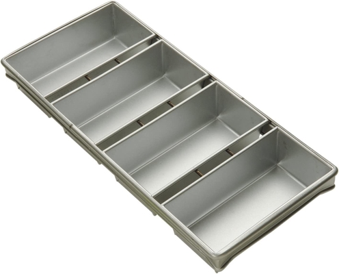 Rk Bakeware China-Foodservice 41145 ガラス張り 4 ストラップ アルミメッキ スチール ハース パンパン