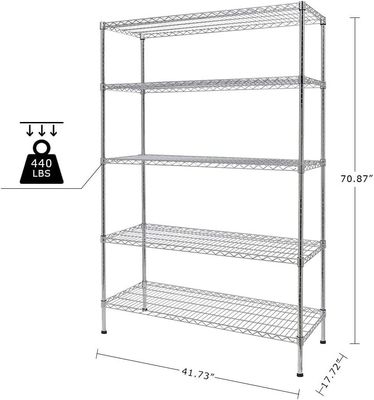 Rk Bakeware China Foodservice Commercial Green Epoxy Coated Wire Shelving 18 X 48 (4 Shelf)