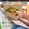 使い捨て可能なクラフト紙のベーキング箱は容器の昼食の食事の食糧を取る