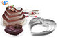 RK Bakeware China Foodservice NSFハートシェイプケーキベーキングモールド、ステンレススチールハートモールディングムースケーキリング