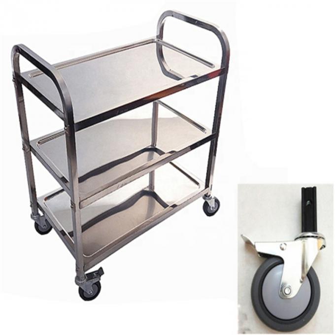 Low Price Stainless Steel Hospital Medical Trolley with Drawers